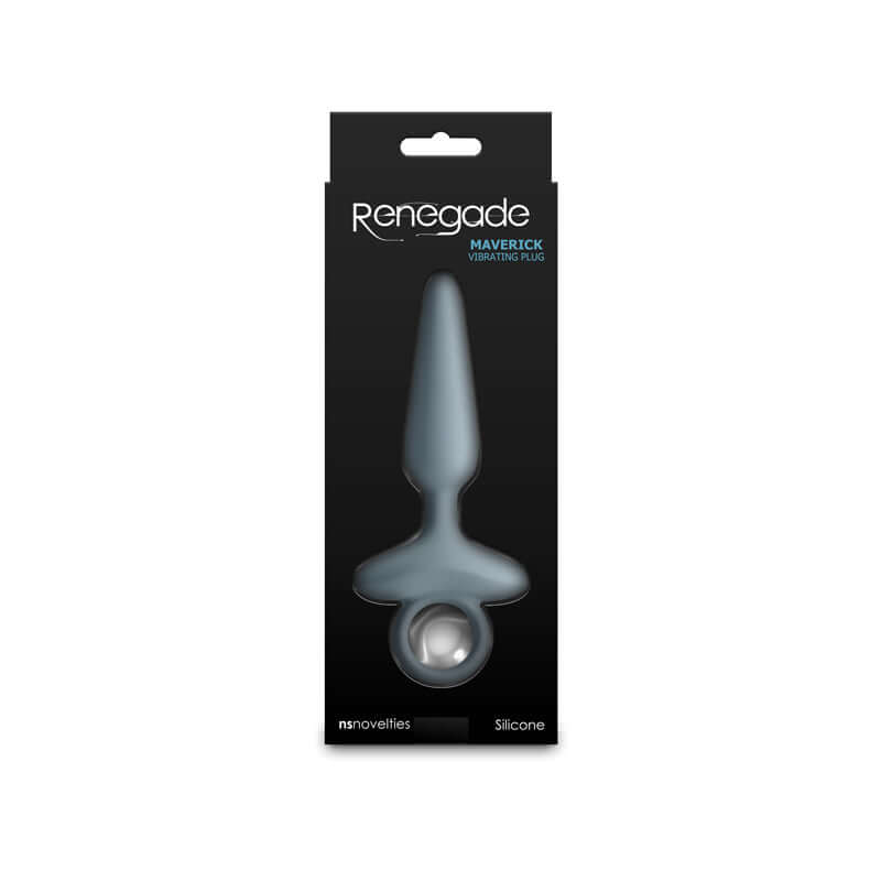 Renegade Maverick - Grey - Grey 15 cm USB Rechargeable Vibrating Butt Plug